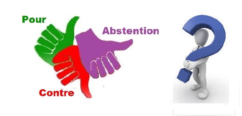 Pour contre abstention 4